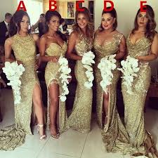 Shiny Gold 2019 Mermaid Bridesmaid Dresses Sorella Vita Sequin Backless Plus Size Floor Length Maid Of The Honor Dresses Wedding Guest Dress Cheapest