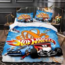 Hot Wheels Duvet Cover Double Sided