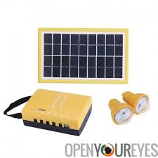 portable solar energy kit two 1 7w