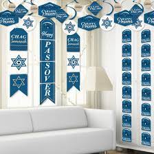 Keep your decor simple with elegant judaica pieces and simple centerpieces, we show you how to decorate your table for passover. Happy Passover Wall And Door Hanging Decor Pesach Jewish Holiday Party Room Decoration Kit Bigdotofhappiness Com