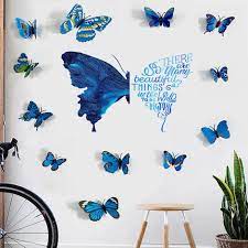 Blue Erfly Wall Stickers To Be