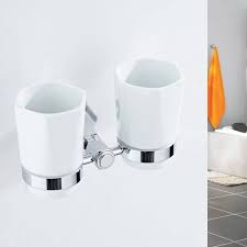 Double Cup Holder Ceramic Cups