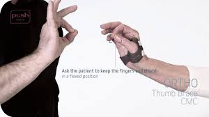 Push Braces Push Ortho Thumb Brace Cmc Instruction For The Physician
