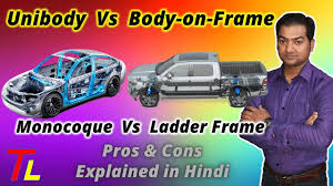 unibody vs body on frame monocoque vs