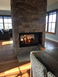 double sided wood gas fireplace