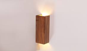 Walnut Wooden Sconce Lamp Wood Wall