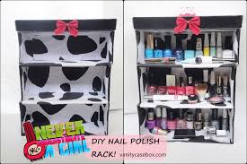 diy nail polish rack vanitycasebox