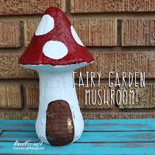 Painted Mushroom Fairy Garden