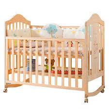 natural unpainted non toxic baby crib