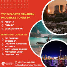 top 3 canadian provinces to get pr