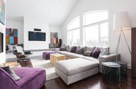 purple in stunning looking living rooms