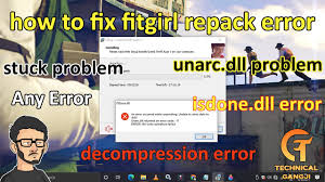 how to fix fit repack error