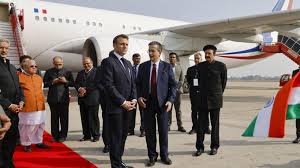 india rolls out red carpet for macron