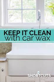 Sink Stove Clean With Car Wax
