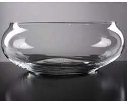 Vase Wide Mouth Bowl 8 Clear