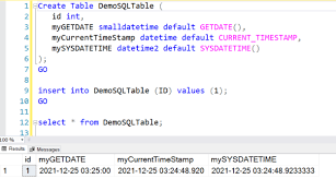 sql commands to check cur date and