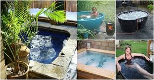 I think the concrete helps keep the water cool. 12 Relaxing And Inexpensive Hot Tubs You Can Diy In A Weekend Diy Crafts