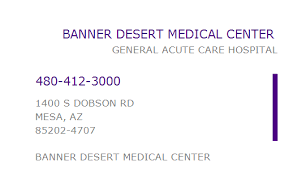 1720011810 npi number banner desert
