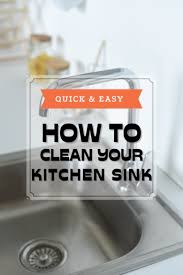how to clean kitchen sink the right way