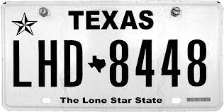 Lost Licence Plate Texas gambar png