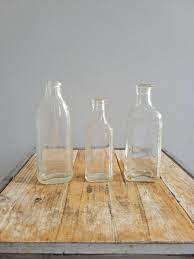 Clear Glass Cork Bottles Old Glass