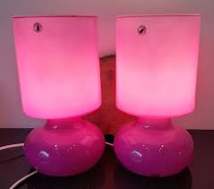 Ikea Lykta Handmade Pink Glass Table