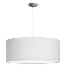 Shop Dainolite 3 Light Drum Pendant With White Shade And Diffuser Overstock 10386587