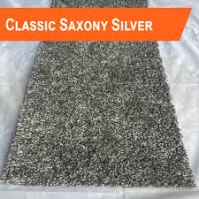 silver grey carpet saxony 8mm pile