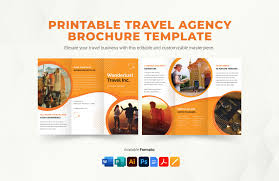 printable travel agency brochure