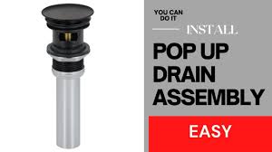 easy install pop up drain embly