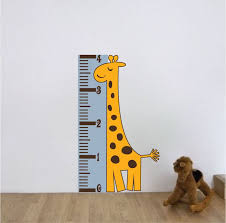 Giraffe Measuring Chart Wall Decal