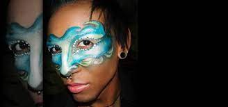halloween masquerade mask makeup look