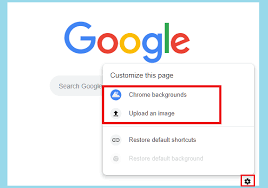 how to change your google background