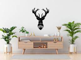 Deer Metal Wall Art Rustic Cabin Decor