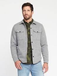 Details About Mens Old Navy Micro Performance Fleece Shirt Jacket Gray Size Xl 37 Price Nwt