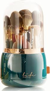 rotating makeup brush holder organizer