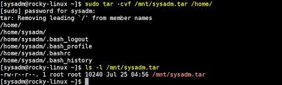 learn tar command in linux with