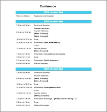 Free Conference Programme Template Orientation Agenda Program