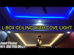 l box ceiling with cove light plaster