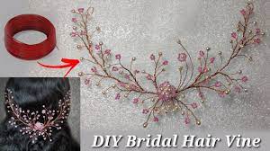 diy wedding hair vein how to make