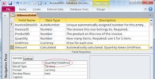 microsoft access tips calculated fields