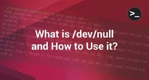 dev null and how to use it linuxways