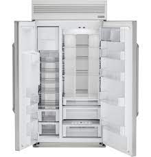 Simply so, how do you remove a ge monogram built in refrigerator? Zisp480dkss Monogram 48 Smart Built In Professional Side By Side Refrigerator With Dispenser Monogram Appliances