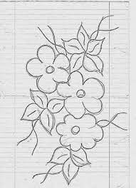 Ilustração sobre desenho simples dos motivos das flores na batida típica de setembro com o conceito de cor castanha escura coleção. Risco Flores Simples Desenhos De Flor Simples Desenho De Flor Riscos Para Bordar