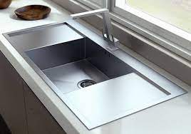 double drain board kitchen sink