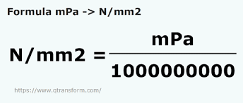 mpa to n mm2 convert mpa to n mm2