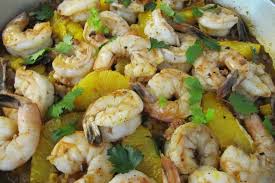 prawn paella with orange recipe on food52