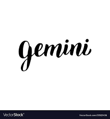 gemini zodiac font lettering
