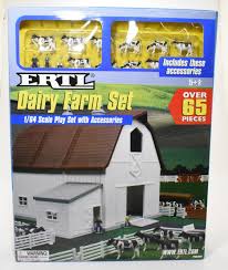 dairy barn playset with holstein cows