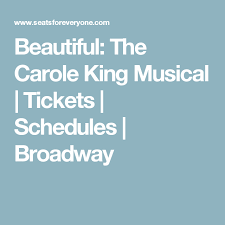 Beautiful The Carole King Musical Seatsforeveryone Com